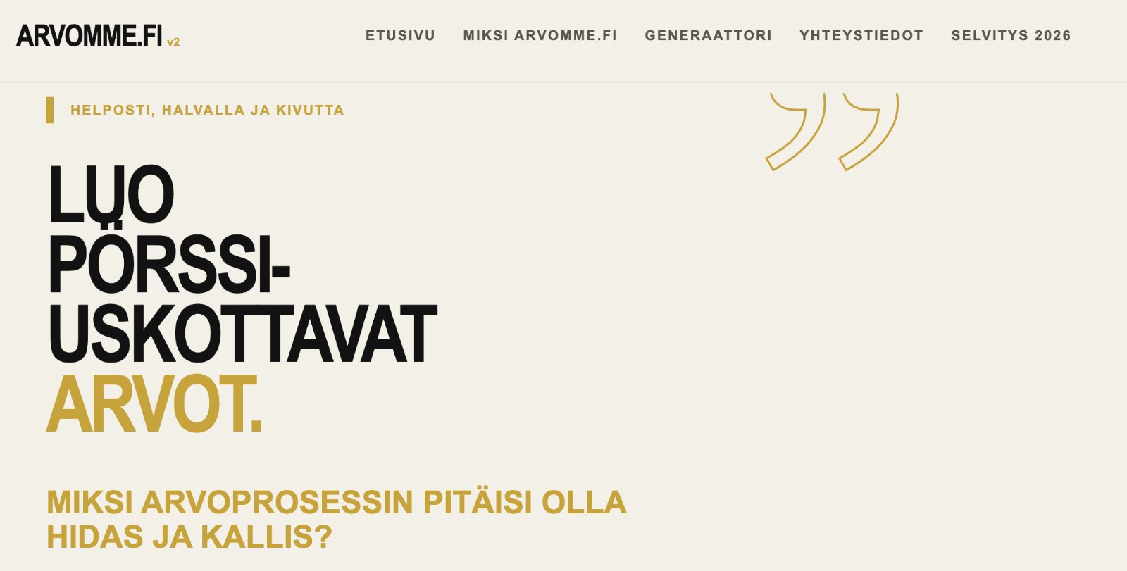 Arvomme.fi